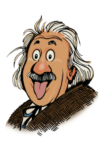 Einstein with tongue out Einstein with tongue out