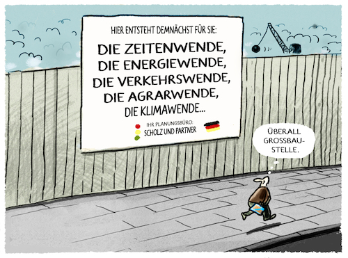 Cartoon: 1-Jahr Ampelregierung... (medium) by markus-grolik tagged ampel,spd,gruene,fdp,scholz,bundeskanzler,habeck,lindner,energiewende,zeitenwende,klimawende,verkehrswende,baustelle,berlin,bundesregierung,deutschland,europa,ampel,spd,gruene,fdp,scholz,bundeskanzler,habeck,lindner,energiewende,zeitenwende,klimawende,verkehrswende,baustelle,berlin,bundesregierung,deutschland,europa