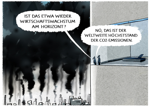 Cartoon: 571 Gigatonnen Kohlendioxid... (medium) by markus-grolik tagged umweltprogramm,unep,hoechststand,klimaschaedlich,klimawandel,wirtschft,fossil,co2,emissionen,571,gigatonnen,kohlendioxid,umweltprogramm,unep,hoechststand,klimaschaedlich,klimawandel,wirtschft,fossil,co2,emissionen,571,gigatonnen,kohlendioxid