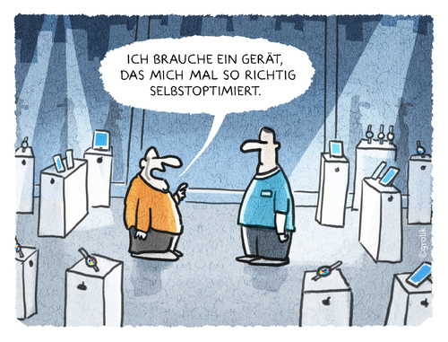 Cartoon: Hoffnungsschimmer (medium) by markus-grolik tagged fetisch,technikglauben,grolik,cartoon,watch,smart,smartphone,phone,samsung,apple,digitalisierung,digital,daten,elektronik,computer,high,tec,techno,gadget,selbstoptimierung,selbstoptimierung,gadget,techno,tech,high,computer,elektronik,daten,digital,digitalisierung,apple,samsung,phone,smartphone,smart,watch,techhnikglauben,fetisch,galaxy,iphone,tracker,ipad,pad,tablet,armband