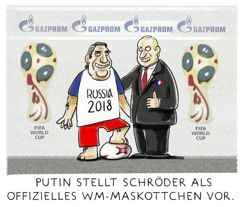 Cartoon: ... (medium) by markus-grolik tagged putin,trump,schröder,wm,fifa,fussball,jogi,löw,dfb,russland,gazprom,deutschland,europa,world,cup,putin,trump,schröder,wm,fifa,fussball,jogi,löw,dfb,russland,gazprom,deutschland,europa,world,cup