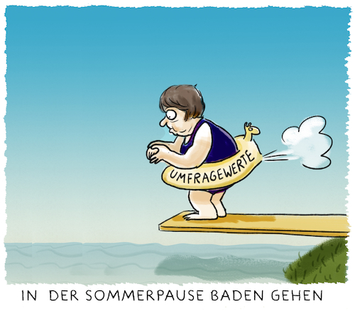 Cartoon: ... (medium) by markus-grolik tagged sommerpause,umfragewerte,merkel,angela,berlin,cdu,csu,sommerpause,umfragewerte,merkel,angela,berlin,cdu,csu