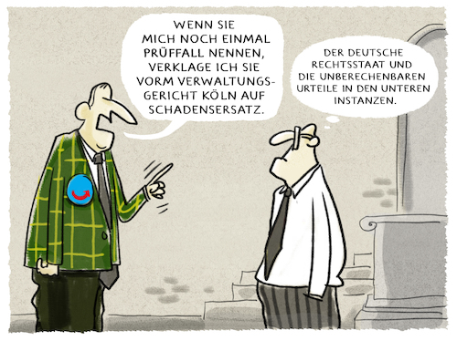 Cartoon: ... (medium) by markus-grolik tagged afd,verwaltungsrichter,verwaltungsgericht,urteil,prüffall,verfassungsschutz,gauland,berlin,deutschland,afd,verwaltungsrichter,verwaltungsgericht,urteil,prüffall,verfassungsschutz,gauland,berlin,deutschland