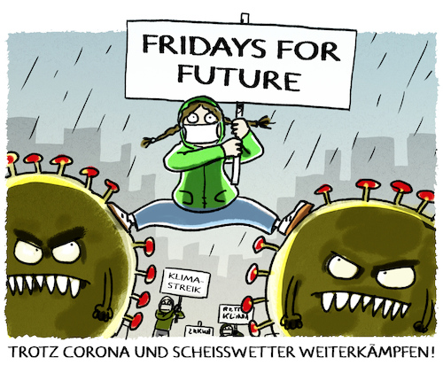 Cartoon: ... (medium) by markus-grolik tagged klimawandel,klima,aktivisten,corona,greta,thunberg,fridays,for,future,virus,ankaempfen,spagat,demonstration,klimastreik,umwelt,regen,regenwetter,klimawandel,klima,aktivisten,corona,greta,thunberg,fridays,for,future,virus,ankaempfen,spagat,demonstration,klimastreik,umwelt,regen,regenwetter