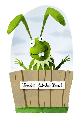 Cartoon: ... (medium) by markus-grolik tagged kermit,fake,news,bubble,hase,falscher,muppet,show,frosch,kermit,fake,news,bubble,hase,falscher,muppet,show,frosch