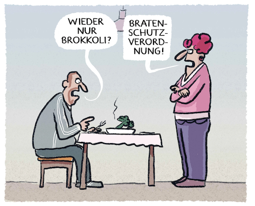 Cartoon: ... (medium) by markus-grolik tagged essen,fleischlos,vegan,ernährung,braten,daten,regelung,datenschutz,datenschutzverordnung,gemüse,brokkoli,schutzverordnung,essen,fleischlos,vegan,ernährung,braten,daten,regelung,datenschutz,datenschutzverordnung,gemüse,brokkoli,schutzverordnung