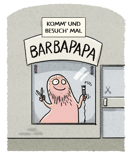 Cartoon: Barber-Shop-Trend (medium) by markus-grolik tagged barbapapa,barber,breitbart,bart,mann,männer,männlichkeit,trnd,mode,haarmode,frisör,frisur,haare,retro,barbapapa,barber,breitbart,bart,mann,männer,männlichkeit,trnd,mode,haarmode,frisör,frisur,haare,retro