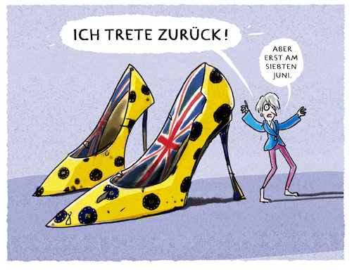 Cartoon: ...bye bye Premierministerin (medium) by markus-grolik tagged ruecktritt,brexit,london,unterhaus,abstimmung,ruecktrittsforderung,theresa,may,minister,eu,europa,england,kabinett,alternativen,deal,nordirland,backstop,bye,ruecktritt,brexit,london,unterhaus,abstimmung,ruecktrittsforderung,theresa,may,minister,eu,europa,england,kabinett,alternativen,deal,nordirland,backstop