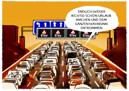 Cartoon: Das haben wir uns verdient... (medium) by markus-grolik tagged urlaub,ferien,stau,urlauber,tourismus,auto,autobahn,deutschland,sueden,suuedeuropa,mittelmeer,familien,klima,klimawandel,urlaubszeit,erholung,stress,urlaub,ferien,stau,urlauber,tourismus,auto,autobahn,deutschland,sueden,suuedeuropa,mittelmeer,familien,klima,klimawandel,urlaubszeit,erholung,stress