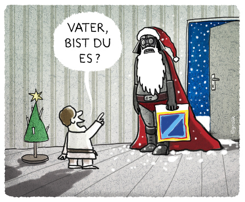 Cartoon: ..die Kaufkraft sei mit Dir... (medium) by markus-grolik tagged george,aldi,vader,darth,kino,skywalker,wars,star,lucas,nikolaus,konsum,kapitalismus,medien,event,grolik,cartoon,santa,claus,darth,vader,aldi,george,lucas,star,wars,skywalker,kino,nikolaus,konsum,kapitalismus,medien,event,grolik,cartoon,santa,claus