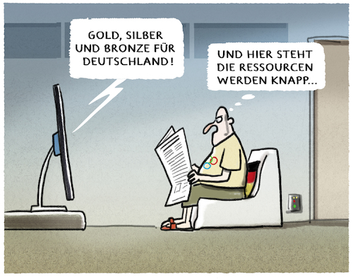 Cartoon: Edelmetall seltene Erden...usw (medium) by markus-grolik tagged gold,silber,bronze,edelmetall,erdueberlastungstag,ressourcen,umweltklimawirtschaft,wohlstand,industrie,ausbeutung,deutschland,olympia,gold,silber,bronze,edelmetall,erdueberlastungstag,ressourcen,umweltklimawirtschaft,wohlstand,industrie,ausbeutung,deutschland,olympia