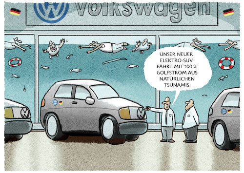 Cartoon: Elektroflotte... (medium) by markus-grolik tagged batterie,lithium,akku,umwelt,auto,vw,volkswagen,golfstrom,klimawandel,antrieb,wasserstoff,verkehr,konsum,batterie,lithium,akku,umwelt,auto,vw,volkswagen,golfstrom,klimawandel,antrieb,wasserstoff,verkehr,konsum