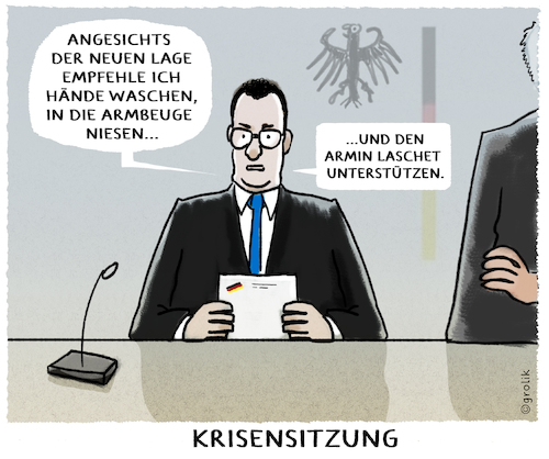 Cartoon: Ernstfall... (medium) by markus-grolik tagged corona,virus,krise,cdu,laschet,gesundheitsminister,jens,spahn,parteivorsitz,csu,seehofer,corona,virus,krise,cdu,laschet,gesundheitsminister,jens,spahn,parteivorsitz,csu,seehofer