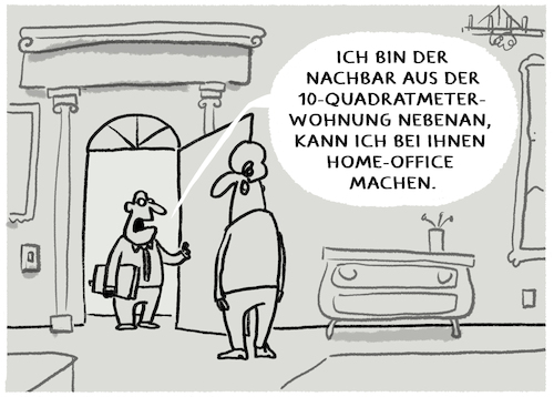 Cartoon: Home-Office... (medium) by markus-grolik tagged wohnungsnot,wohnung,wohnungsmangel,arbeit,homeoffice,arm,reich,deutschland,wohnungsnot,wohnung,wohnungsmangel,arbeit,homeoffice,arm,reich,deutschland