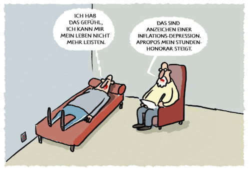 Cartoon: Inflationsrate... (medium) by markus-grolik tagged inflation,rezession,existenzangst,stundenlohn,preissteigerung,energiekrise,inflation,rezession,existenzangst,stundenlohn,preissteigerung,energiekrise