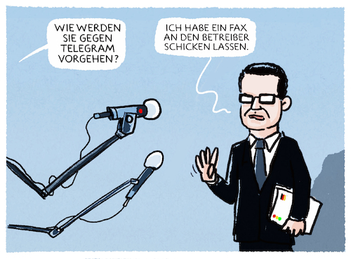 Cartoon: Kampfbereit... (medium) by markus-grolik tagged buschmann,telegram,internet,hass,hassposting,demokratie,deutschlandrussland,digitalisierung,plattformbetreiber,social,media,rechtsstaat,ampel,spd,fdp,gruene,buschmann,telegram,internet,hass,hassposting,demokratie,deutschlandrussland,digitalisierung,plattformbetreiber,social,media,rechtsstaat,ampel,spd,fdp,gruene