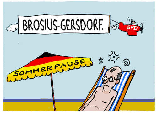 Cartoon: Klingbeils Urlaubsgrüße... (medium) by markus-grolik tagged verfassungsrichterwahl,brosius,gersdorf,sommerpause,merz,spahn,klingbeil,cdu,csu,verfassungsrichterwahl,brosius,gersdorf,sommerpause,merz,spahn,klingbeil,cdu,csu