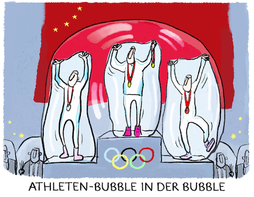 Cartoon: Olympic bubbling.. (medium) by markus-grolik tagged wintersport,bubble,no,covid,olympia,omikron,ansteckung,verbreitung,peking,ioc,athleten,medien,wintersport,bubble,no,covid,olympia,omikron,ansteckung,verbreitung,peking,ioc,athleten,medien