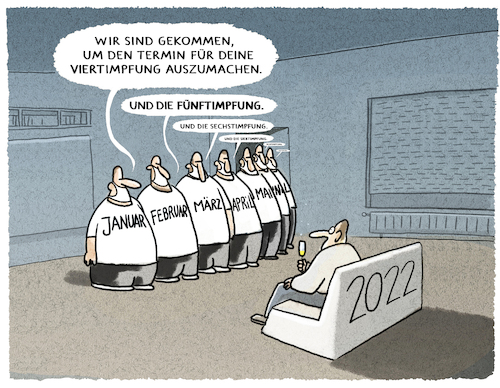 Cartoon: Omikronimpfungstermin (medium) by markus-grolik tagged pandemie,impfquote,viertimpfungstermin,viertimpfung,staedtetag,forderung,omikron,impfung,pandemie,impfquote,viertimpfungstermin,viertimpfung,staedtetag,forderung,omikron,impfung