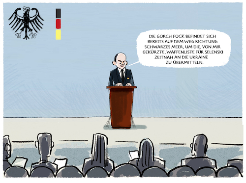 Cartoon: Scholz Salamitaktik... (medium) by markus-grolik tagged ukraine,russland,krieg,selenski,waffenlieferungen,deutschland,unterstuetzung,nato,scholz,spd,berlin,ampel,schwere,waffen,salamitaktik,ukraine,russland,krieg,selenski,waffenlieferungen,deutschland,unterstuetzung,nato,scholz,spd,berlin,ampel,schwere,waffen,salamitaktik