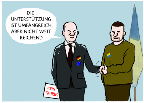 Scholz und Selenskyj...