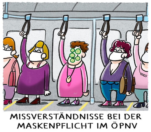 Cartoon: ...selbstgemachte Masken... (medium) by markus-grolik tagged maske,masken,schutzmaske,massnahme,oeffentlichkeit,nahverkehr,gurkenmaske,maske,masken,schutzmaske,massnahme,oeffentlichkeit,nahverkehr,gurkenmaske