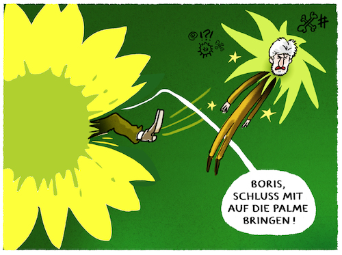 Cartoon: Stechpalme (medium) by markus-grolik tagged baerbock,habeck,boris,palmer,grüne,parteiausschluss,rassismus,cancel,culture,baerbock,habeck,boris,palmer,grüne,parteiausschluss,rassismus,cancel,culture