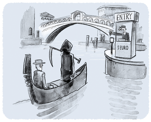 Cartoon: Thomas Mann Der Tod in Venedig (medium) by markus-grolik tagged literatur,venedig,tagesgebuehr,thomas,mann,kreuzfahrtschiffe,der,tod,in,buch,weltliteratur,tagestouristen,besucher,eintritt,betretungsgebuehr,italien,urlaub,einwohner,literatur,venedig,tagesgebuehr,thomas,mann,kreuzfahrtschiffe,der,tod,in,buch,weltliteratur,tagestouristen,besucher,eintritt,betretungsgebuehr,italien,urlaub,einwohner