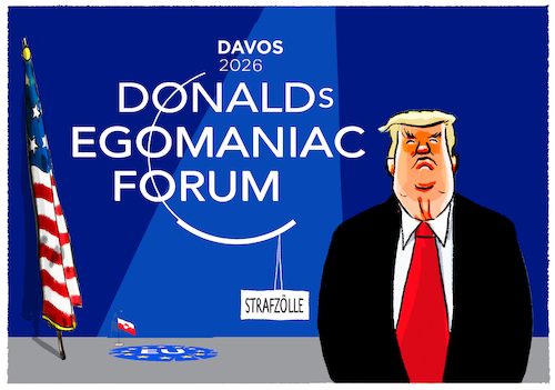 Cartoon: Trumpshow... (medium) by markus-grolik tagged trump,davosgrönlandusa,maga,us,europa,zölle,nato,handelskrieg,erpressung,welt,wirtschaft,schweiz,weltordnung,trump,davosgrönlandusa,maga,us,europa,zölle,nato,handelskrieg,erpressung,welt,wirtschaft,schweiz,weltordnung