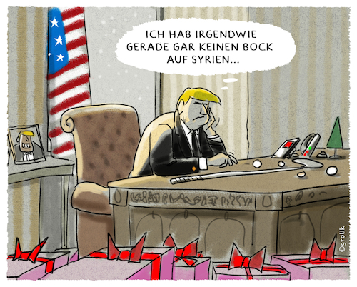 Cartoon: ...Truppenrückzug.. (medium) by markus-grolik tagged rückzug,syrien,trump,kurden,usa,truppenrückzug,militär,russland,assad,putin,iran,irak,naher,osten,saudi,weltmacht,arabien,machttürkei,rückzug,syrien,trump,kurden,usa,truppenrückzug,militär,russland,assad,putin,iran,irak,naher,osten,saudi,weltmacht,arabien,machttürkei