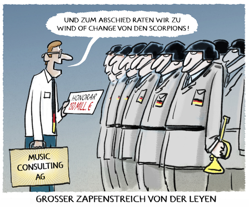 Cartoon: ...Uschis Experten.. (medium) by markus-grolik tagged bundeswehr,heer,armee,deutschland,verteidigungsministerium,verteidigungsminister,verteidigungsministerin,ursula,von,der,leyen,akk,cdu,berlin,groko,eu,brüssel,honorare,berater,consulting,bundeswehr,heer,armee,deutschland,verteidigungsministerium,verteidigungsminister,verteidigungsministerin,ursula,von,der,leyen,akk,cdu,berlin,groko,eu,brüssel,honorare,berater,consulting