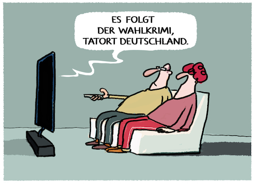 Cartoon: Wahlabendunterhaltung... (medium) by markus-grolik tagged wahlen,bundestagswahlen,tatort,zdf,ard,deutschland,tv,wähler,wahlanalyse,wahlen,bundestagswahlen,tatort,zdf,ard,deutschland,tv,wähler,wahlanalyse