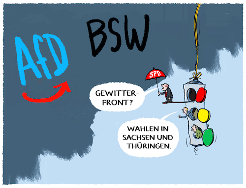 Cartoon: Wahldonnerwetter... (medium) by markus-grolik tagged ostwahlen,wahlen,deutschland,rechtsruck,demokratie,scholz,regierung,ampel,sachsen,thueringen,bsw,afd,cdu,gewitter,donnerwetter,waehler,ostwahlen,wahlen,deutschland,rechtsruck,demokratie,scholz,regierung,ampel,sachsen,thueringen,bsw,afd,cdu,gewitter,donnerwetter,waehler