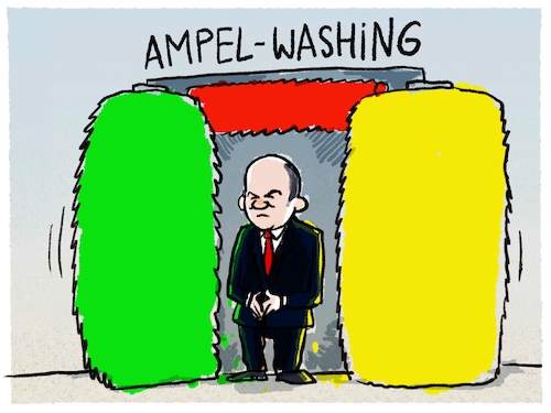 Cartoon: Waschen legen schneiden (medium) by markus-grolik tagged ampel,gruene,fdp,spd,scholz,kanzler,koalition,deutschland,regierung,regierungsbildung,berlin,habeck,lindner,baerbock,ampel,gruene,fdp,spd,scholz,kanzler,koalition,deutschland,regierung,regierungsbildung,berlin,habeck,lindner,baerbock