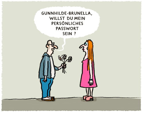 Cartoon: Welt-Passwort-Tag... (medium) by markus-grolik tagged sonderzeichen,mann,frau,internet,marktforschung,sonderzeichen,mann,frau,internet,marktforschung