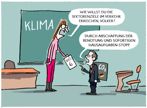 Cartoon: Wissings Zensuren (medium) by markus-grolik tagged wissing,ampel,fdp,verkehrsminister,klima,klimawandel,co2,ausstoss,auto,sektoren,klimaschutz,wissing,ampel,fdp,verkehrsminister,klima,klimawandel,co2,ausstoss,auto,sektoren,klimaschutz