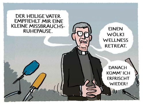 Cartoon: Wölki-Wellness (medium) by markus-grolik tagged papst,franziskus,kardinal,woelki,missbrauch,katholische,kirchen,koeln,vatikan,rechtsstaat,deutschland,bischof,amtskirche,papst,franziskus,kardinal,woelki,missbrauch,katholische,kirchen,koeln,vatikan,rechtsstaat,deutschland,bischof,amtskirche