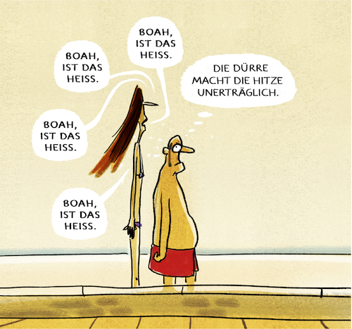 Cartoon: ...zu heiss... (medium) by markus-grolik tagged hitze,hitzewelle,düre,klima,rekordhitze,hitze,hitzewelle,düre,klima,rekordhitze