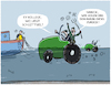 Cartoon: Aggro-Agrarlobby... (small) by markus-grolik tagged bundesregierung,vizekanzler,robert,habeck,schluettsiel,hallig,hooge,faehre,agrar,landwirte,landwirtschaft,klimawandel,subventionen,co2,deutschland,schuldenbremse