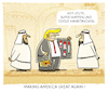 Cartoon: ...Business... (small) by markus-grolik tagged donald trump suadi waffen ausland is krisengebiete krieg ivanka mode naher osten