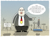 Cartoon: Flugkurve (small) by markus-grolik tagged peter,altmaier,industrie,deutschland,weltraum,weltraumbahnhof,all,groko