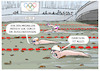 Cartoon: Freiwasserschwimmen in Paris (small) by markus-grolik tagged olympischen,spiele,freiwasserschwimmen,seine,wasserqualitaet,kanalisation,wasser,klaeranlage,medaillen,ausscheidungen,finale