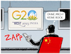 Cartoon: G20-Gipfel ohne China (small) by markus-grolik tagged china,xi,jinping,g20,gipfel,indien,weltordnung,westen,wirtschaft,industrie,handel,globalisierung,russland,europa,usa,geopolitik