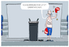 Cartoon: Generaldebatte... (small) by markus-grolik tagged generaldebatte,merz,kommunikation,kanzler,bundestag