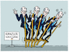 Cartoon: Im ersten Wahlgang durchgefallen (small) by markus-grolik tagged friedrich,merz,kanzlerwahl,kanzler,bundestag,union,koalition,spd,bundesregierung,demokratie,deutschland,wahlgang,stelzen,arroganz,macht