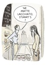 Cartoon: Matte Lacchiato (small) by markus-grolik tagged kaffee espresso frisör haare cappuccino coffeeshop kunde dienstleistung grolik markus cartoon
