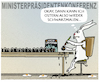 Cartoon: Ostern geschwärzt... (small) by markus-grolik tagged mpk,merkel,bund,länder,lockdown,deutschland,pandemie,schwarzmalen,virus