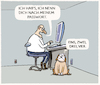 Cartoon: Passwording... (small) by markus-grolik tagged passwort,hund,pc,digitalisierung,digital,password,cyber,sicherheit