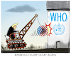 Cartoon: Scapegoating.... (small) by markus-grolik tagged trump,corona,who,suendenbock,usa,krise,gesundheit,pandemie