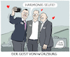 Cartoon: Scheinharmonie... (small) by markus-grolik tagged gruppentherapie,fraktionen,cdu,spd,csu,spahn,miersch,wuerzburg,treffen,harmonie,einigkeit